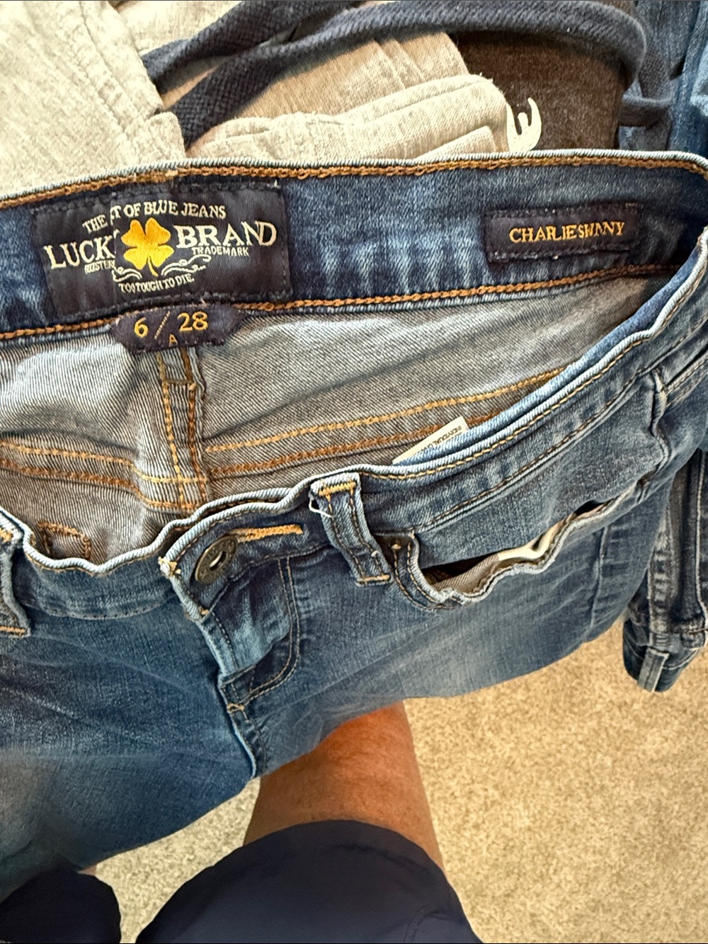 Lucky Brand Charlie Skinny Jeans in Light Blue Wash